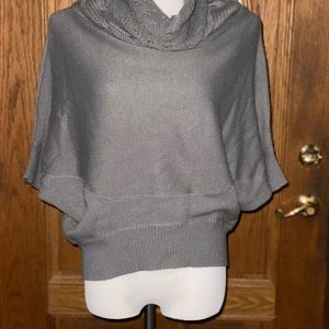 #773 Mandee Grey cowl neck sweater size M